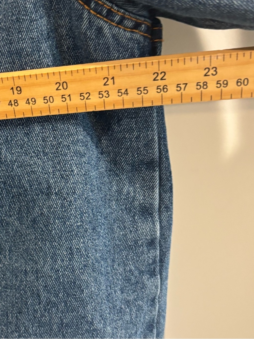 WOMENS Denim & CO. Sherpa-Lined Denim Jacket medium blue snaps on front SZ 14 - Picture 7 of 10